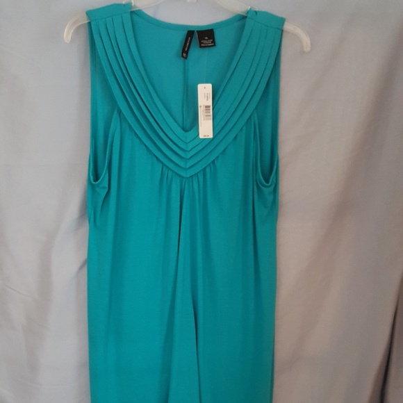 new directions Dresses & Skirts - New Directions Teal V-Neck Dress or Tunic Size XL